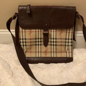 Burberry Haymarket Check Messenger Bag